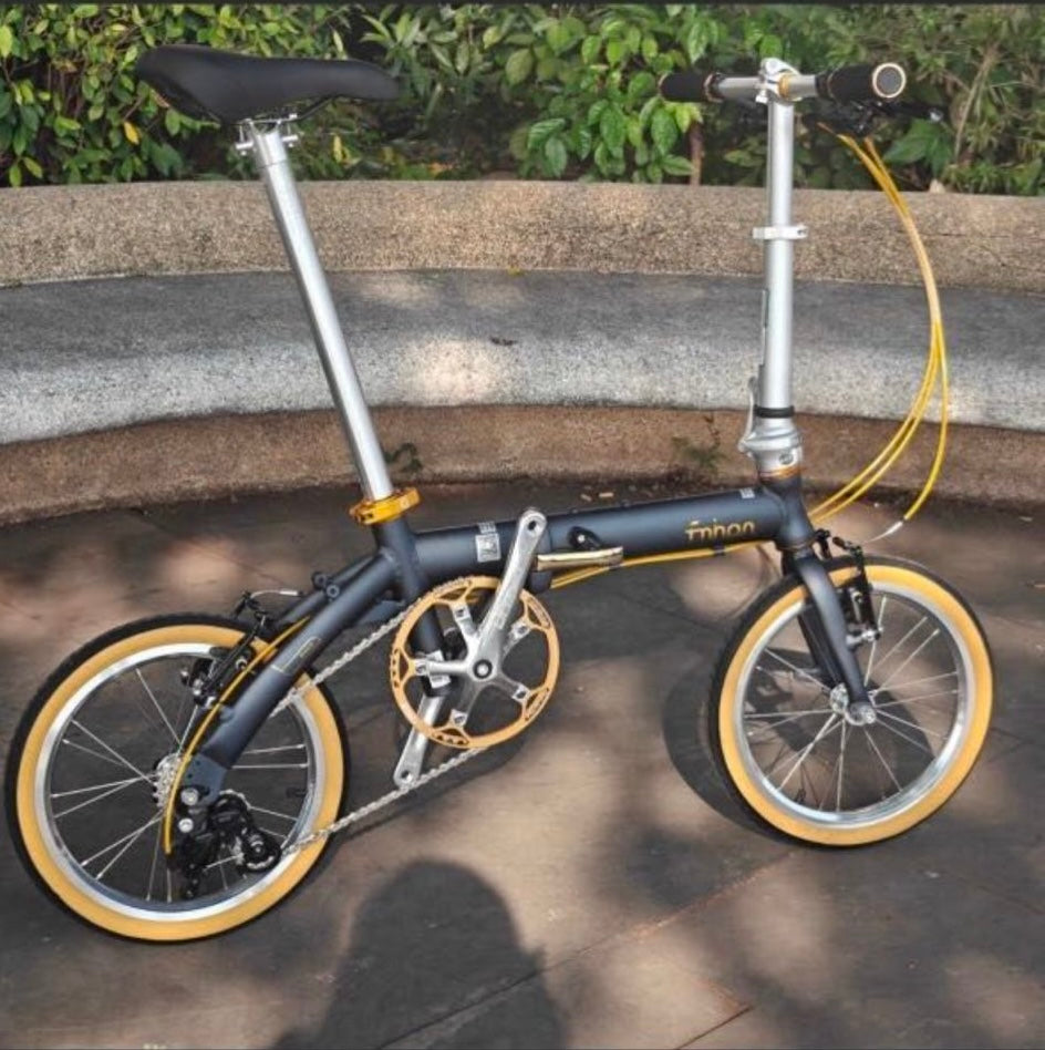 Fnhon 14 "412 alliage d'aluminium BYA1401 cadre vélo pliant
