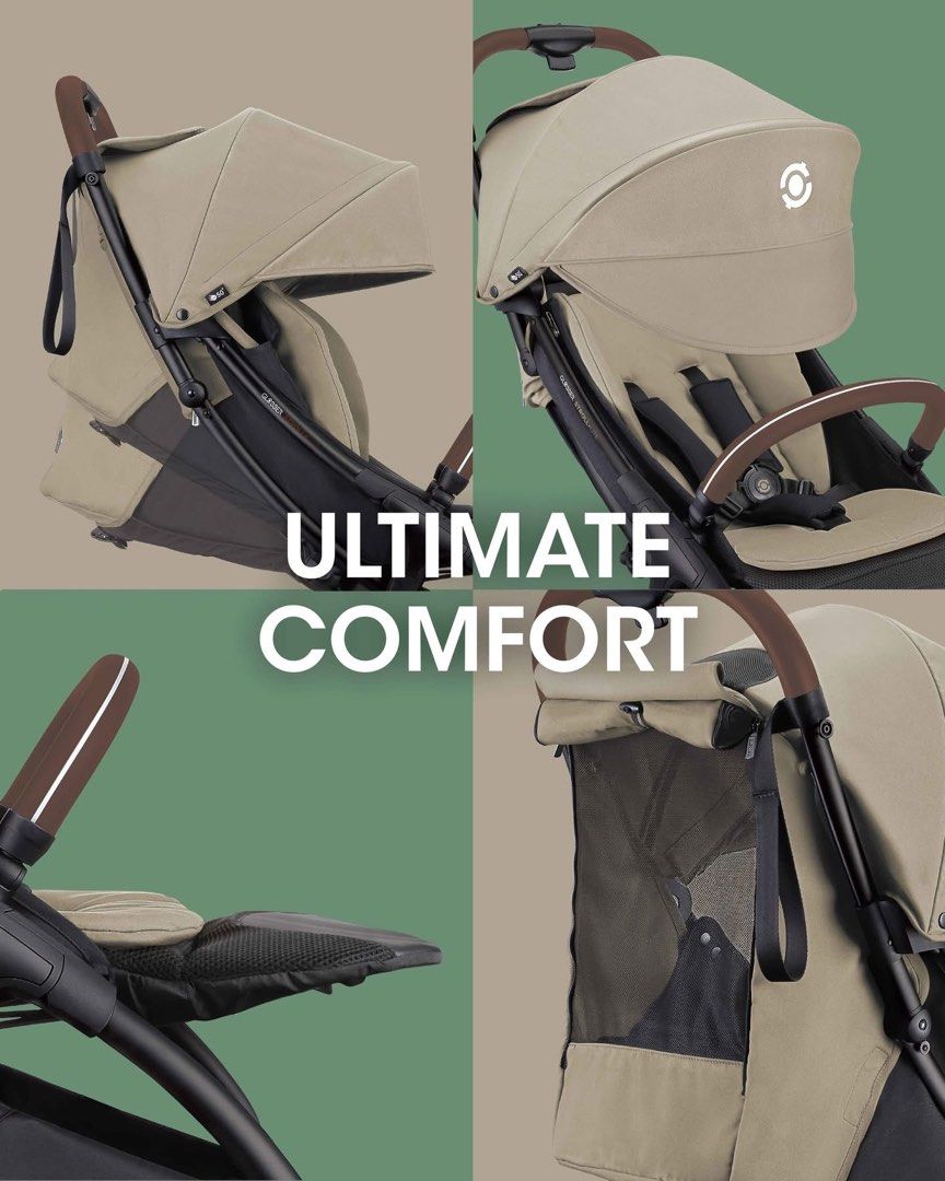 Globber Stroll Lite 可摺疊嬰兒車 一鍵摺疊 手推車 BB車 適合零至四歲