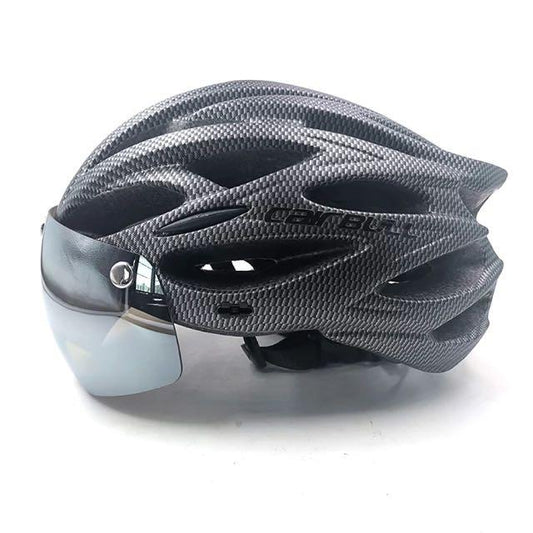 Cairbull ALLROAD 公路山地單車頭盔 磁吸風鏡 LED燈 炭纖灰