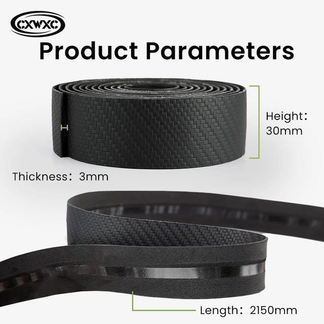 CXWXC 3D Carbon Fiber Pattern Cycling Handlebar with Handle Cloth Breathable Non-slip CW-091 Carbon Fiber Pattern Grip Tape