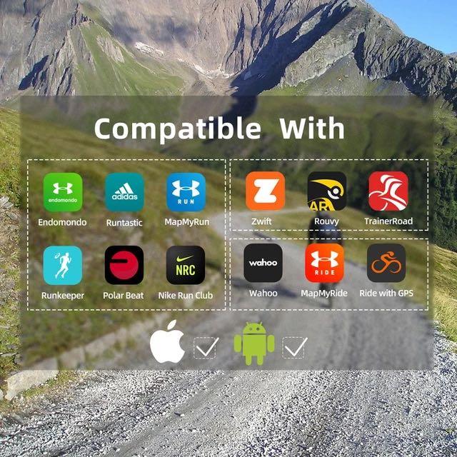 Cycplus H1 Waterproof Heart Rate Monitor Armband with Bluetooth Connection ANT+