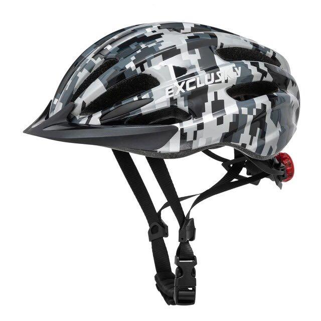 exclusky fahrradhelm Exclusky 兒童青少年單車頭盔 附尾燈 可拆式防曬檔 – SuperBiker