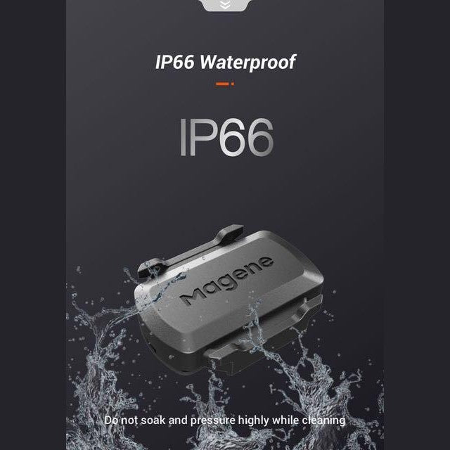 Ensemble ordinateur de vélo/cadencemètre/capteur de vitesse Magene C406 livré avec support d'extension