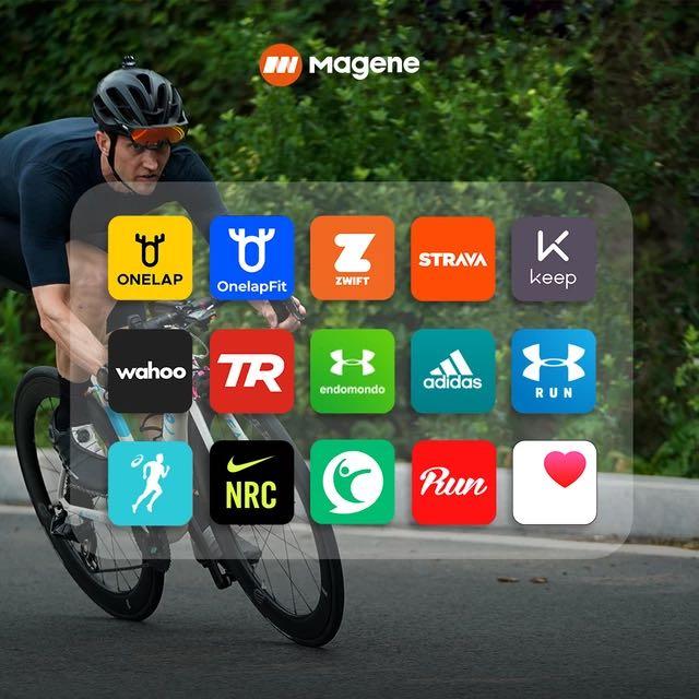 Magene H803 Bras de fréquence cardiaque avec capteur Connexion Bluetooth Fonction étanche Peut se connecter à ANT+