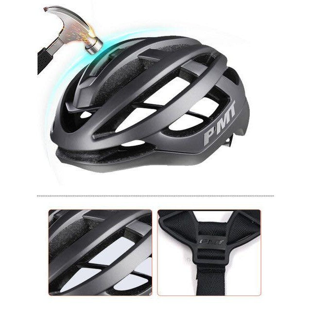 Casque de vélo PMT léger et respirant vélo/route/montagne