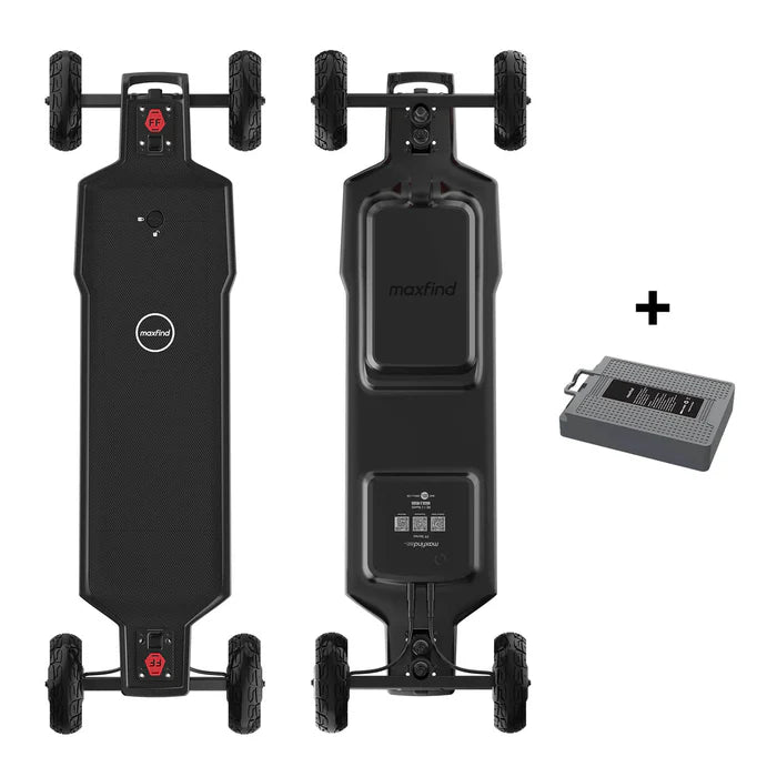 Maxfind FF AT Offroad All Terrain Electric Skateboard Remote Control 1500W x2 Dual motor Range 28km