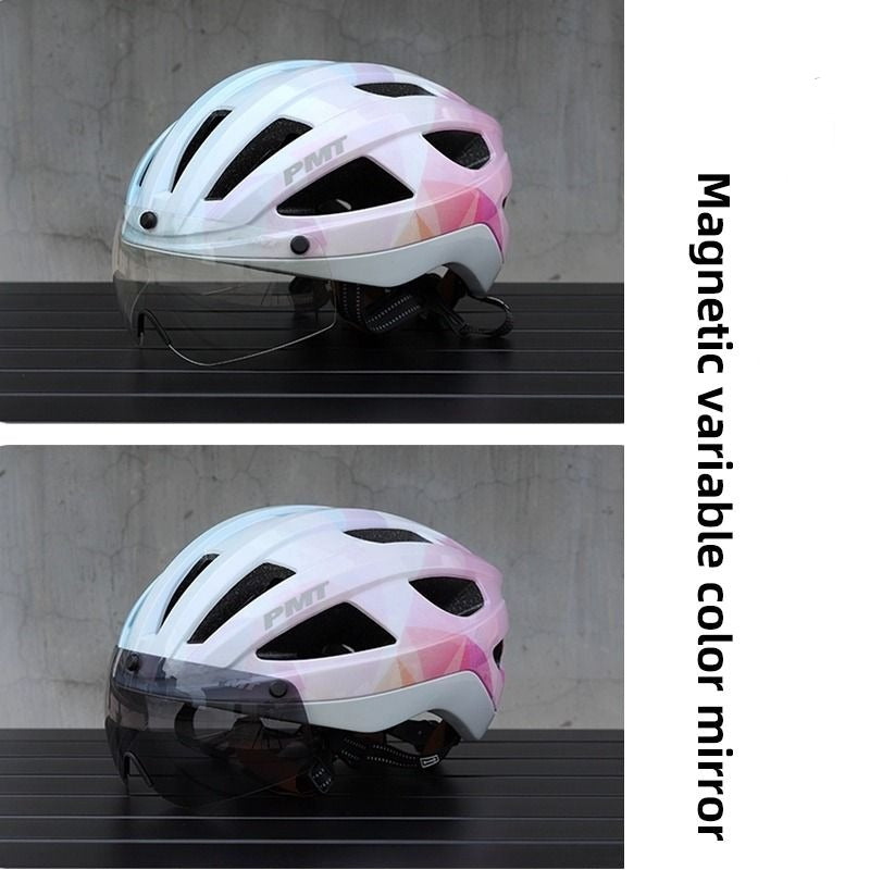 PMT GOLF 單車頭盔 公路頭盔 磁吸 變色風鏡 日夜可用 透氣安全