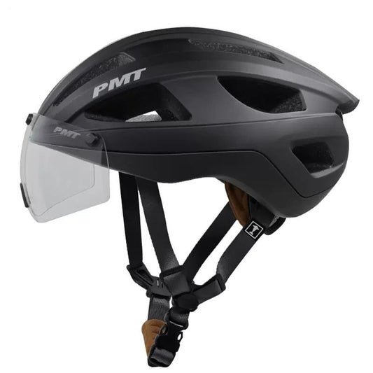 PMT GOLF casque de cyclisme casque de route lunettes à changement de couleur magnétique utilisé jour et nuit respirant et sûr