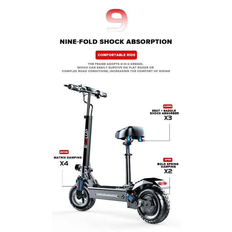 SealUp Q7 11" Off Road Electronic Scooter E-Scooter E-ABS