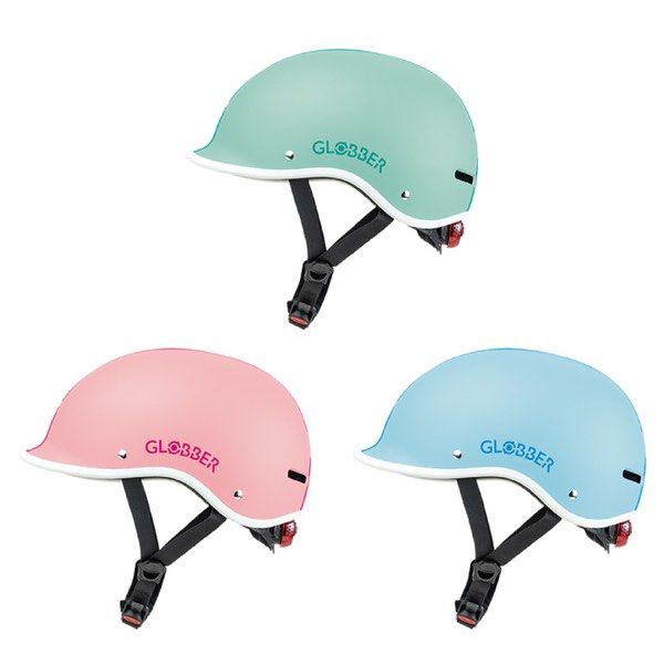 Casco Ventilato Bambini Casco Bambini Globber GO•UP XXS/XS - Con LED Posteriore Casco Per Monopattino Elettrico