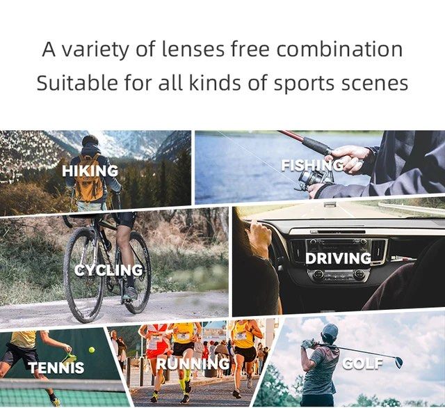 Rockbros 4 Lens Changeable Sunglasses Polarised Lens #Outdoor #Running # Hiking #Fishing