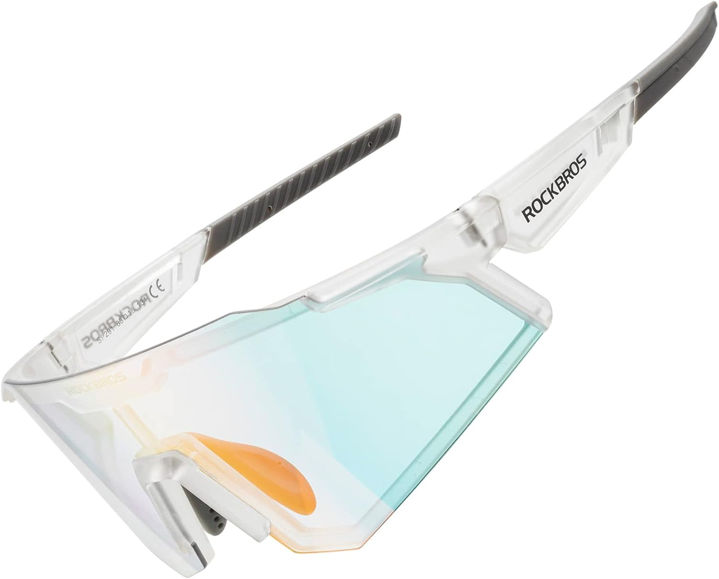 Rockbros 運動眼鏡 偏光眼鏡 半框款 變色鏡 防晒戶外眼鏡