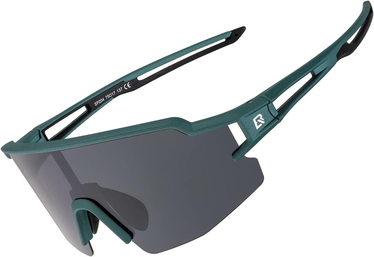 Rockbros lunettes de sport lunettes polarisées demi-monture photochromique protection solaire lunettes d'extérieur