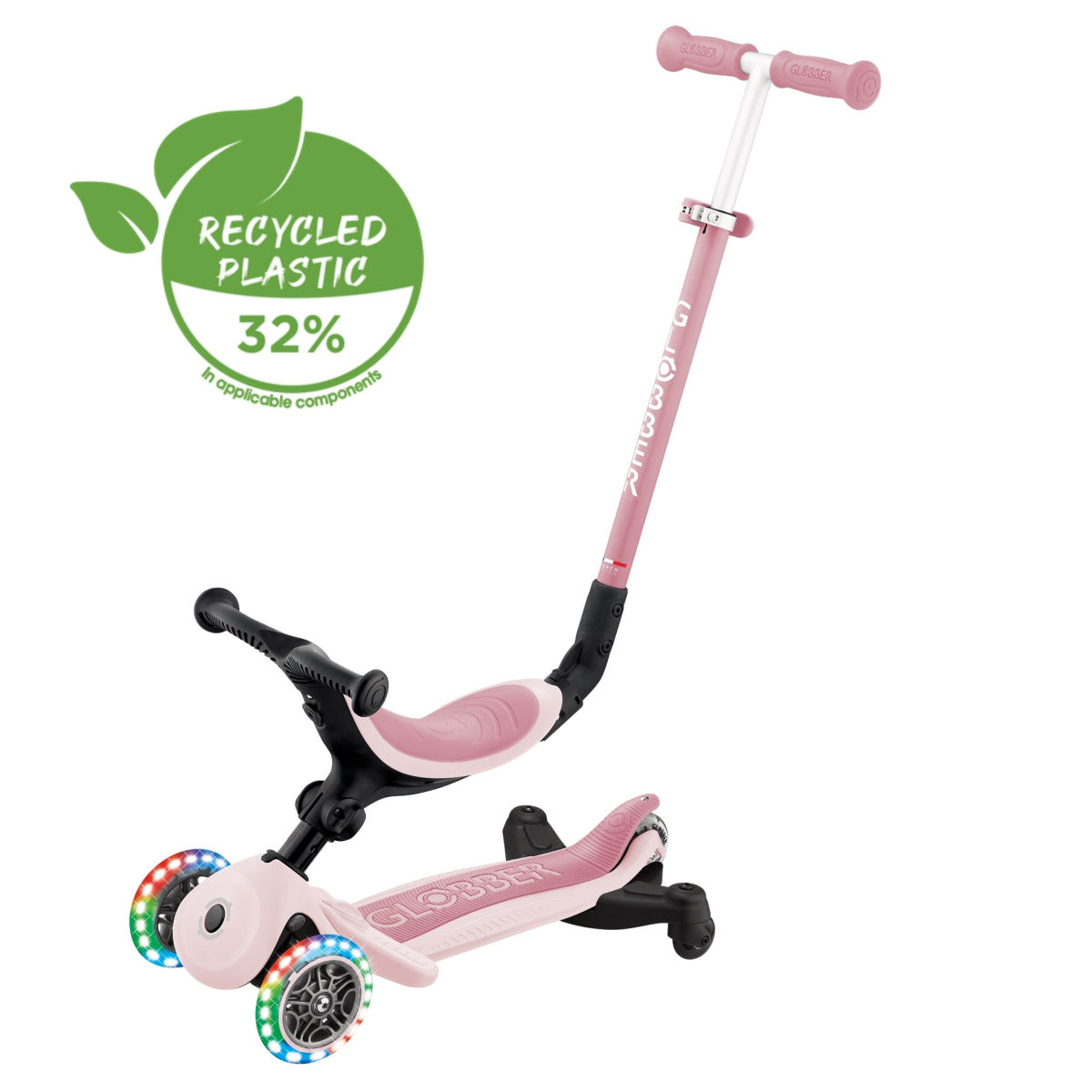 Globber GO•UP ACTIVE LIGHTS 360° 3in1 Multifunction Scooter 15M-9Y+