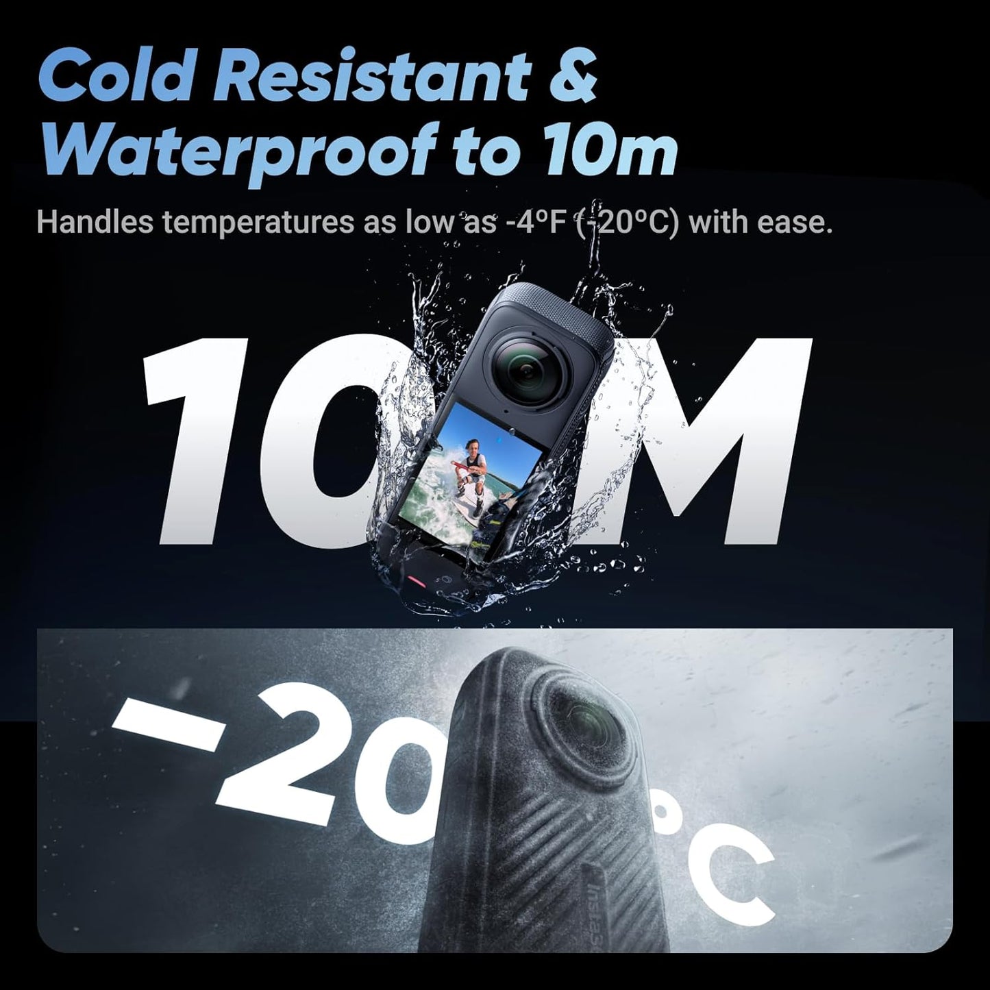 Insta360 X4 8K 360 Waterproof Action Camera