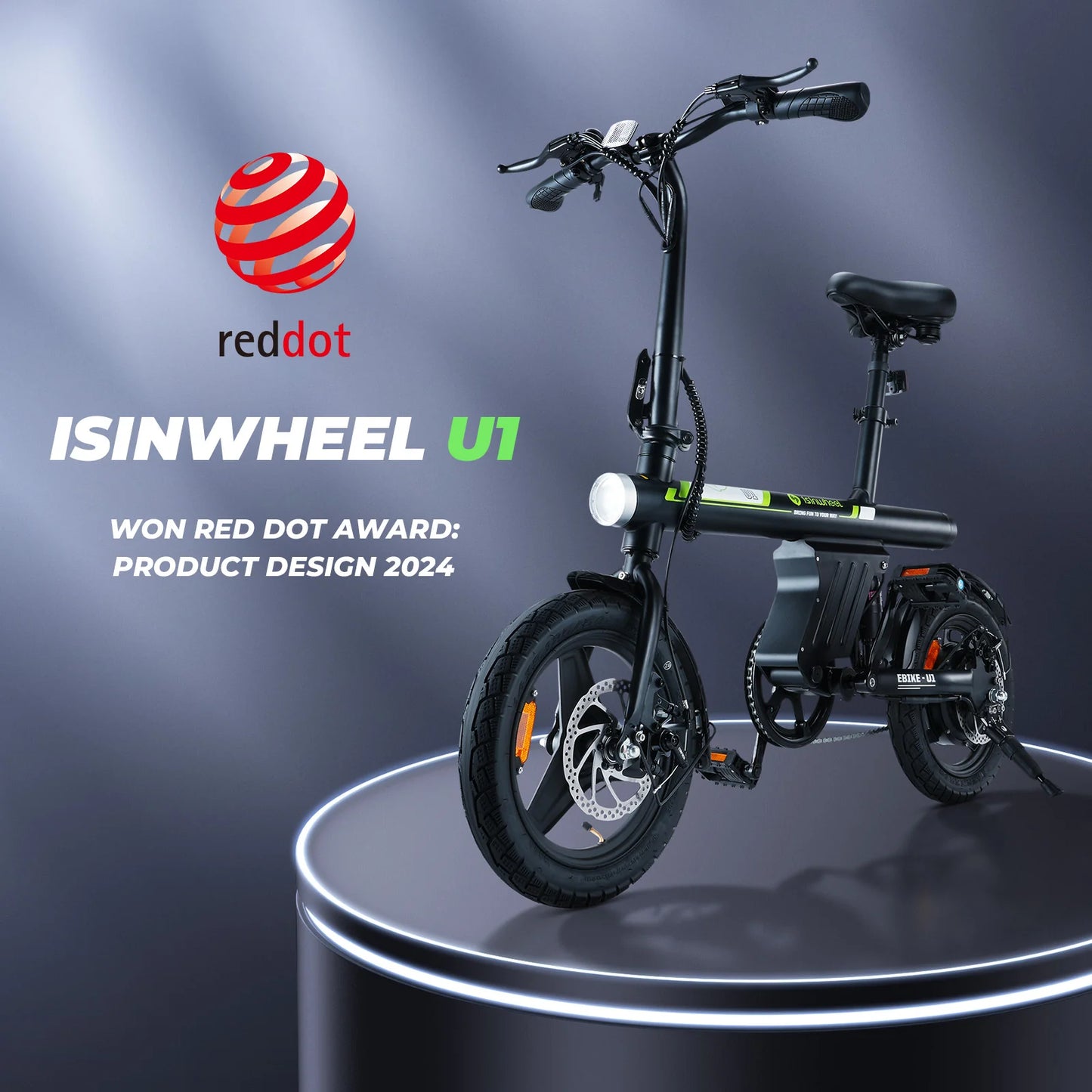 Isinwheel U1 14" 36V 250W 隱藏電池 電動單車