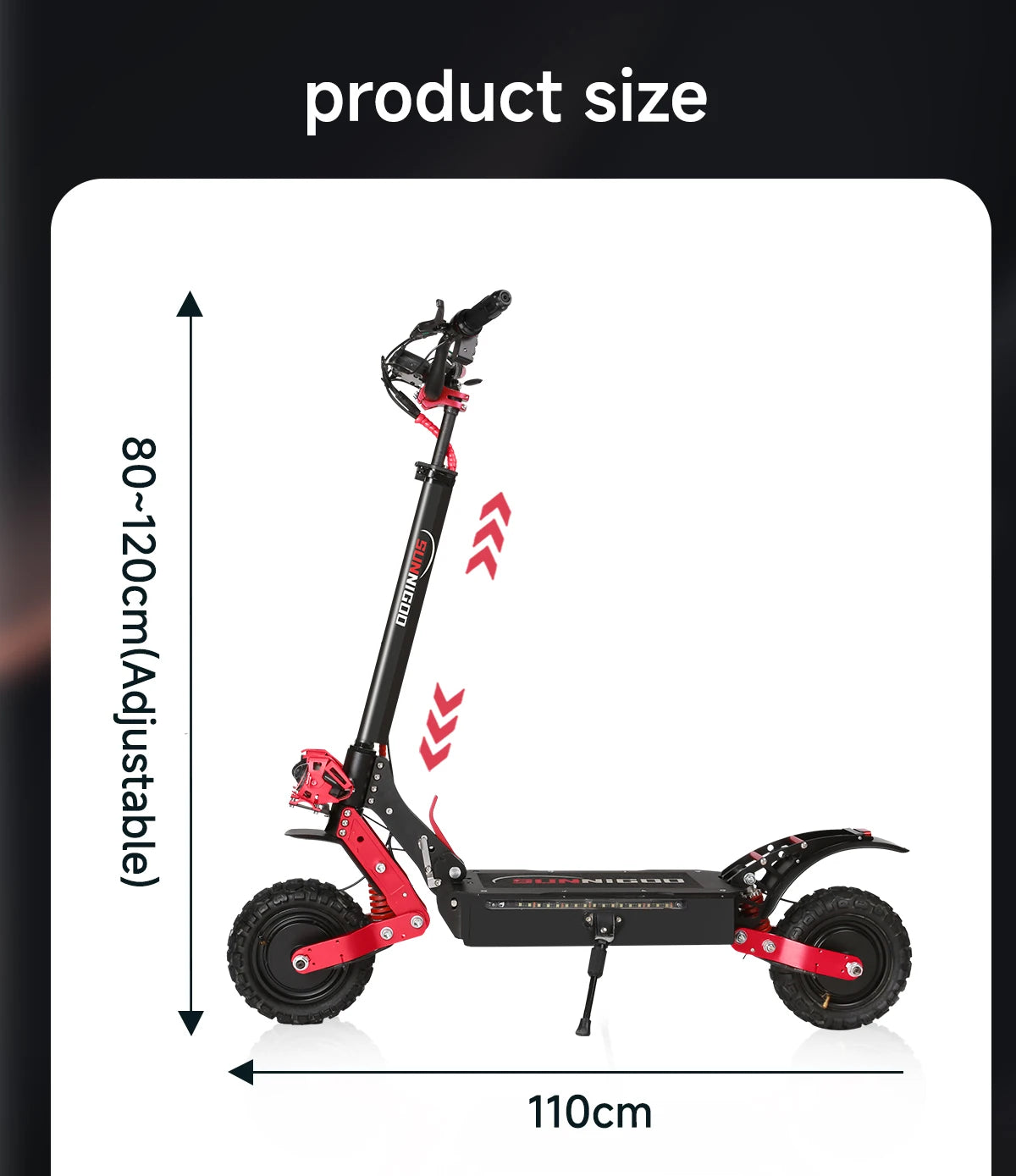 Q5 1800W x2 Dual Motors 11" Off-Road Electric Scooter 48V 21Ah 3600W Escooter