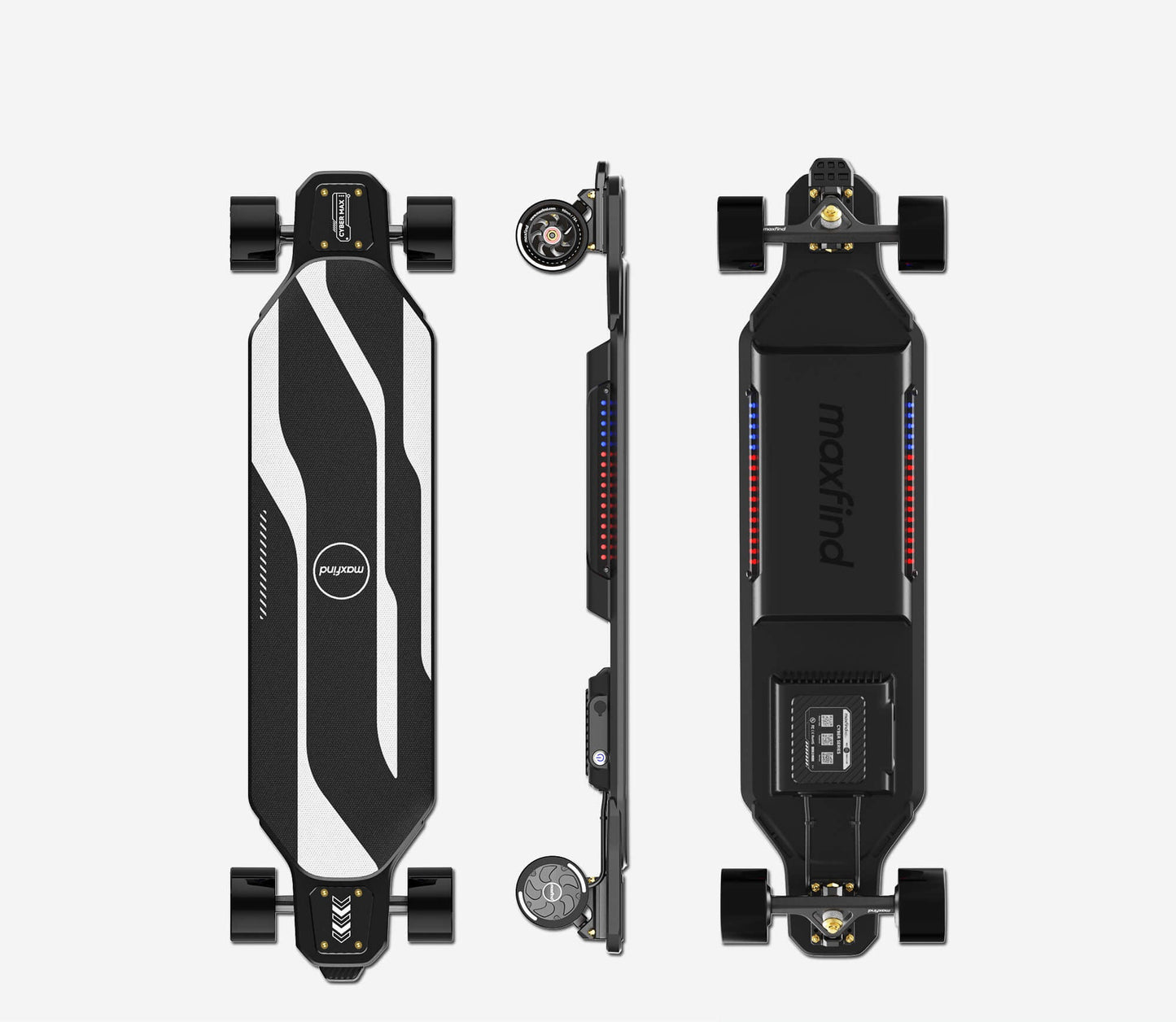 Maxfind Cyber Max X 1800Wx2 雙驅 電動滑板 遙控滑板 60km 續航
