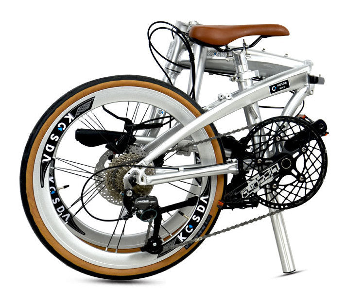 KOSDA 20 "alliage d'aluminium 451 support de dauphin brossé ALTUS 9 vitesses frein à disque vélo pliant