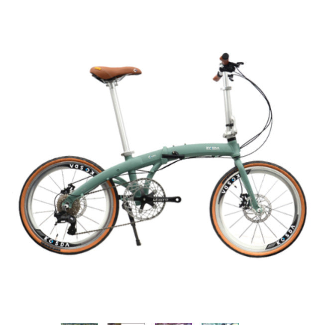 KOSDA 22" Aluminum Alloy 451 ultralight dolphine frame 9 Speed Folding Bicycle Bike