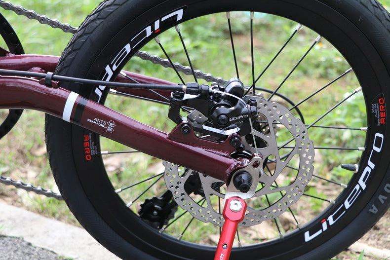 Fnhon Fengxing GUST cadre en acier rétro 16 "vélo pliant FDG1618 vélo pliant avec frein à disque