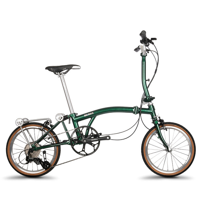 KOSDA 16 "vélo pliant ultra-léger en alliage d'aluminium Guobu à 8 vitesses petit modèle en tissu