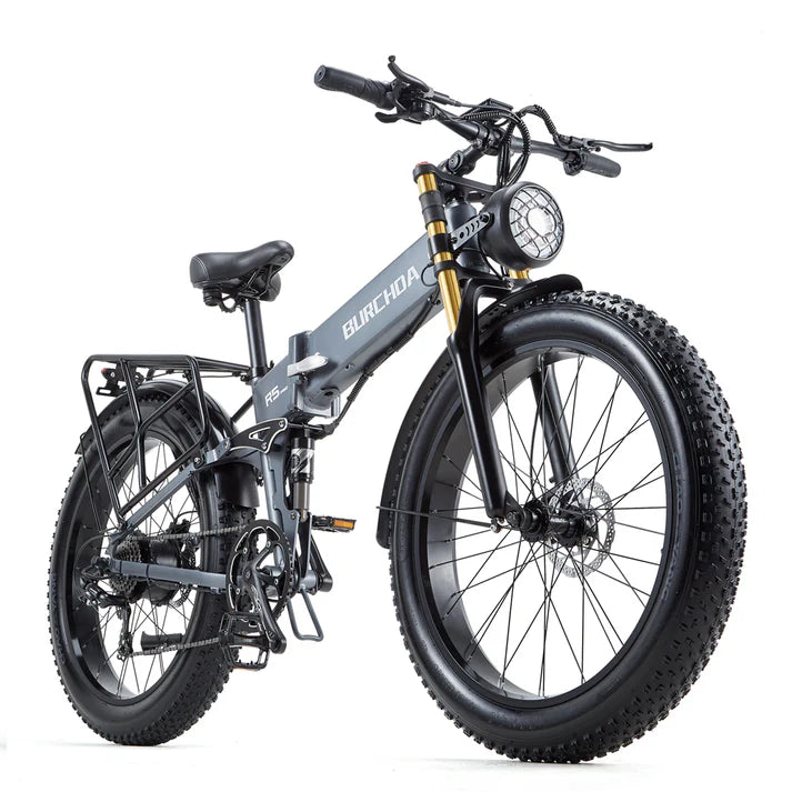 BURCHDA R5 Pro 26" 1000W Foldable Fat Tire Electric Bike