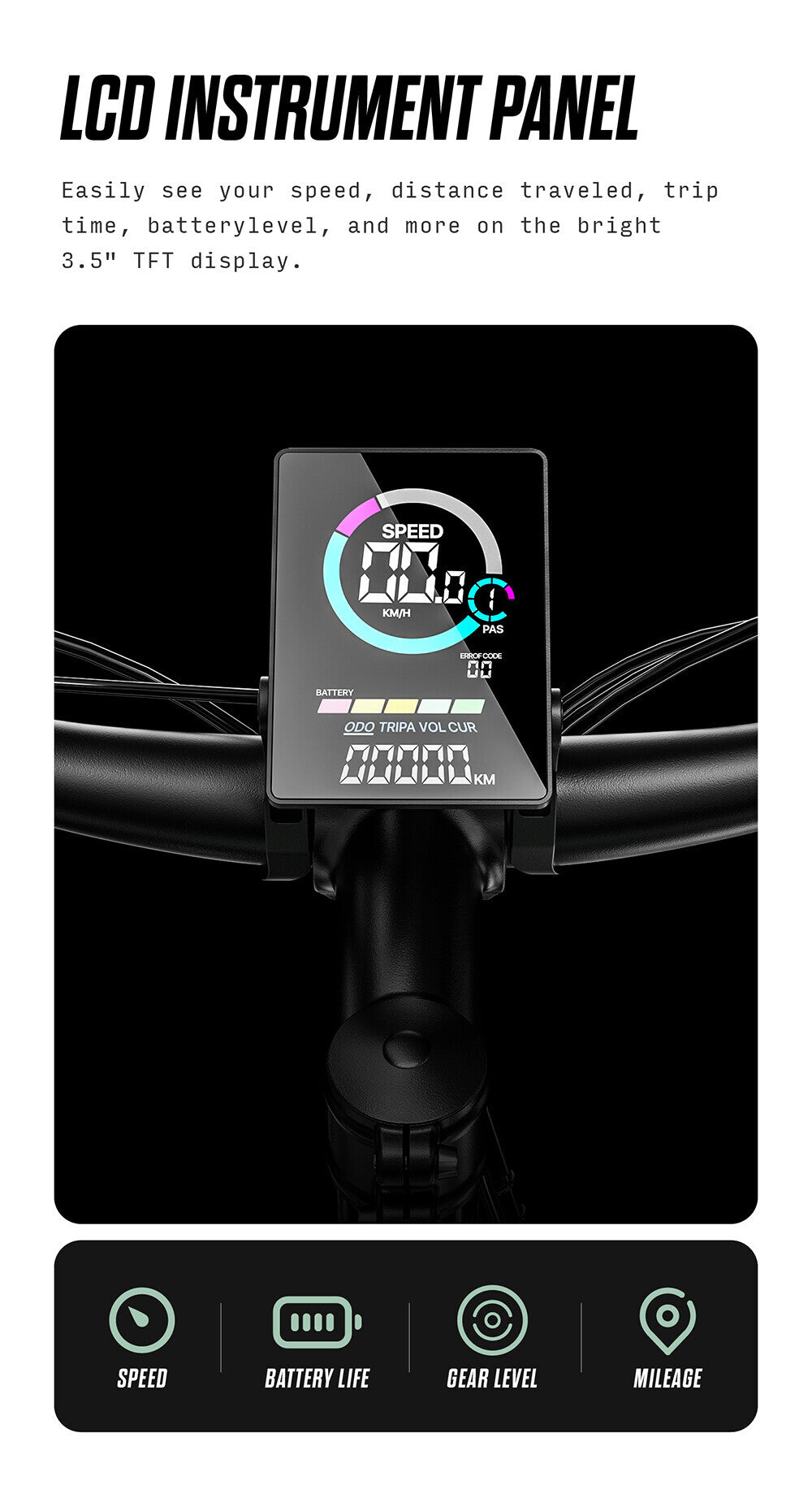 Shengmilo K500 500W 26" 電動單車 山地單車