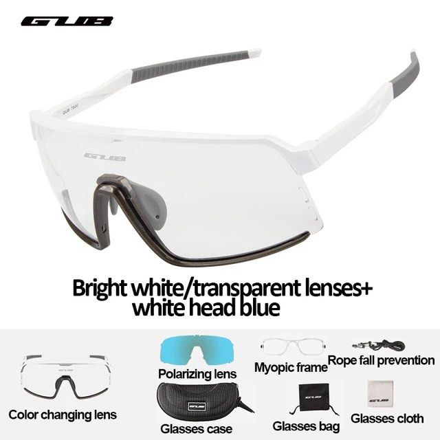 GUB – lunettes de soleil polarisées pour sports de plein air, miroirs interchangeables, cyclisme, course à pied, pêche, lunettes de protection solaire, 2 lentilles