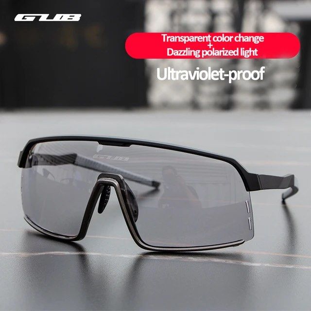 GUB – lunettes de soleil polarisées pour sports de plein air, miroirs interchangeables, cyclisme, course à pied, pêche, lunettes de protection solaire, 2 lentilles