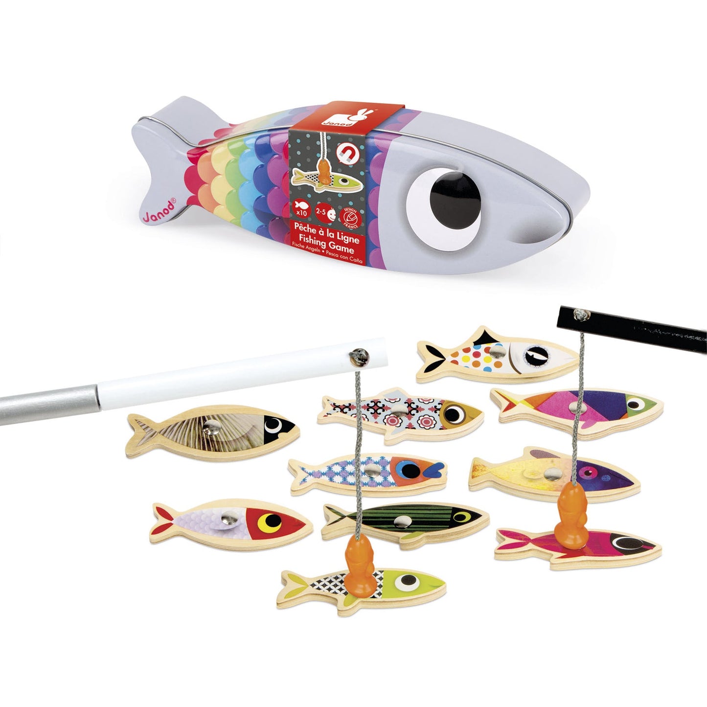 Janod 旅行裝 沙甸魚 釣魚遊戲