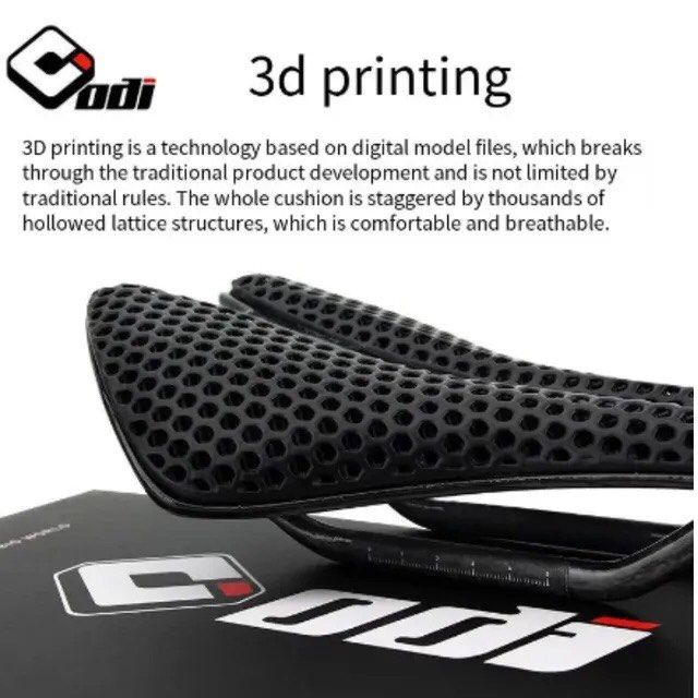 ODI 3D打印新款坐墊 透氣超輕 全碳纖 防震 防水