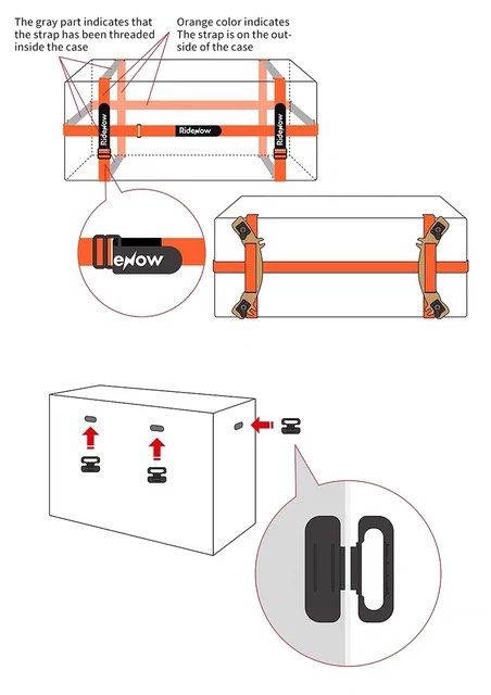 Ridenow Bicycle Bike Cargo Storage Box train flight