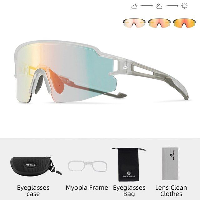 Rockbros Sports Glasses Polarized Glasses Half Frame Sun Protection Outdoor Glasses