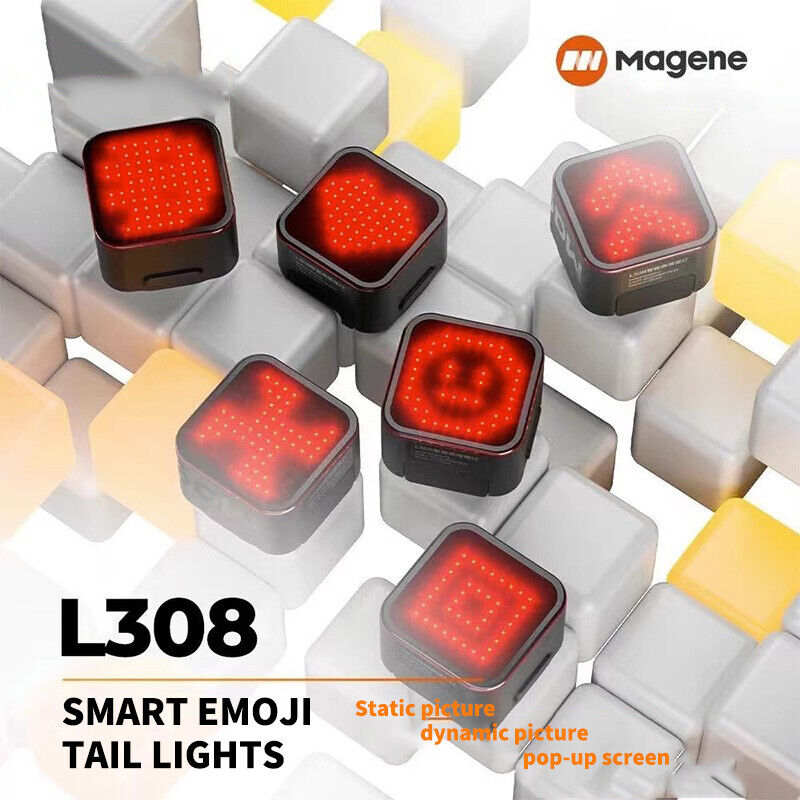 Magene L308 表情尾燈 剎車感應 單車尾燈 LED Smart Emoji  Tail Light