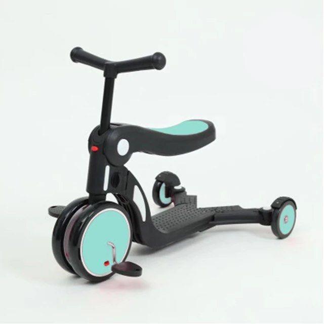 Trottinette cinq en un pour enfants Uonibaby, adaptée aux enfants de 2 à 6 ans, trottinette et voiture d'équilibre en un