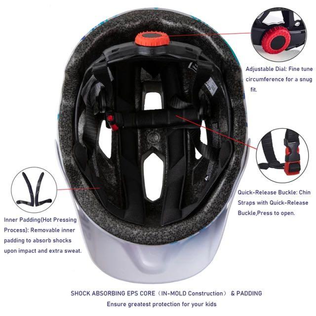 Le casque de vélo pour enfants, la voiture d'équilibre, le scooter et le rouleau à une roue conviennent à la certification de sécurité CE