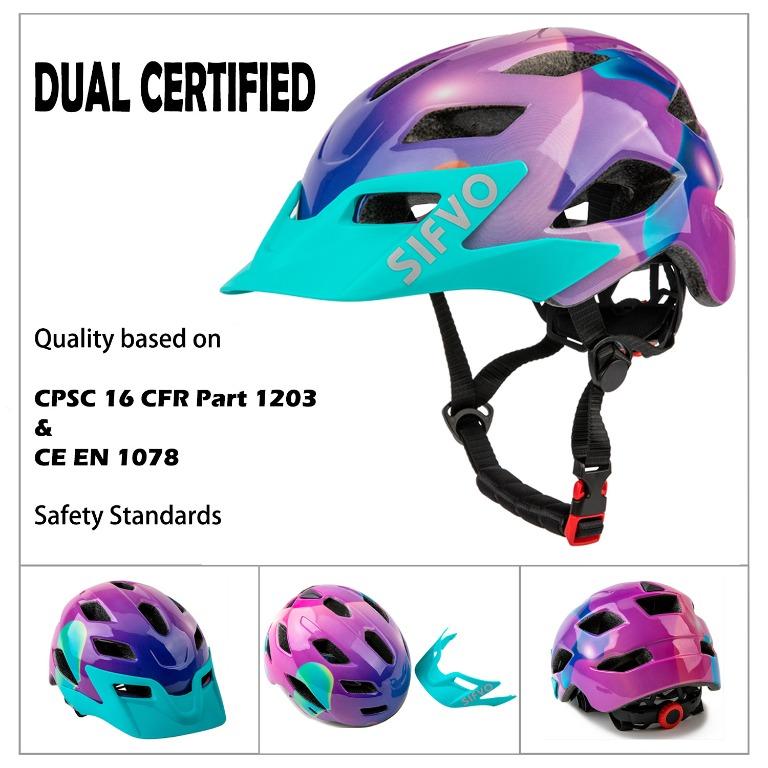 Le casque de vélo pour enfants, la voiture d'équilibre, le scooter et le rouleau à une roue conviennent à la certification de sécurité CE