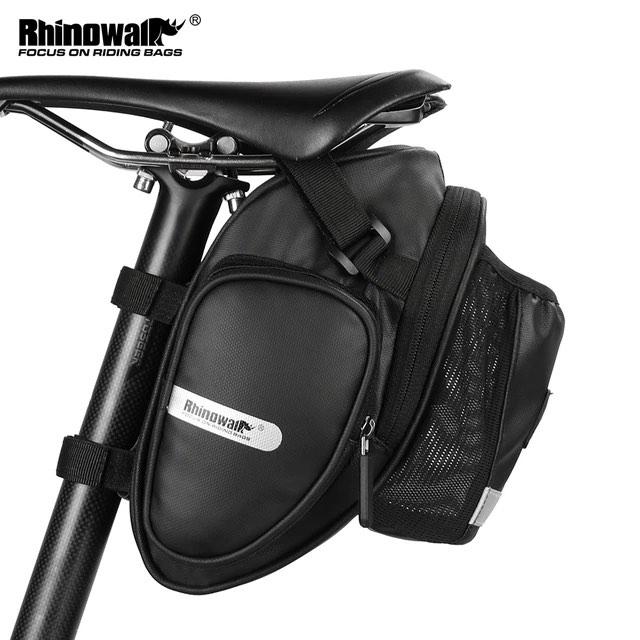 Rhinowalk multi-purpose 2.5L bicycle tail bag with large capacity waterproof and rainproof can hold water bottle