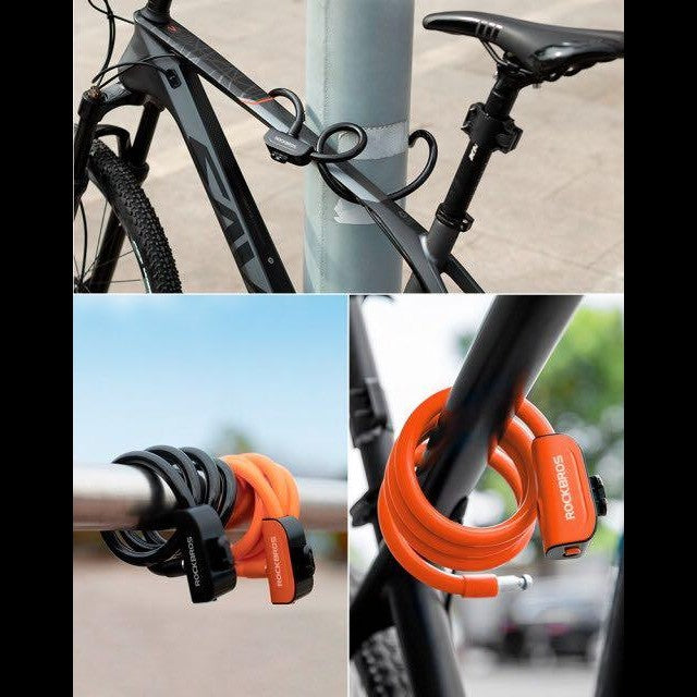 Antivol de vélo antivol Rockbros avec cadre de verrouillage de vélo et clé 