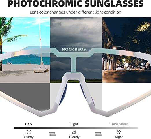 Lunettes de soleil Rockbros, lunettes de protection solaire, lunettes photochromiques, sports de plein air