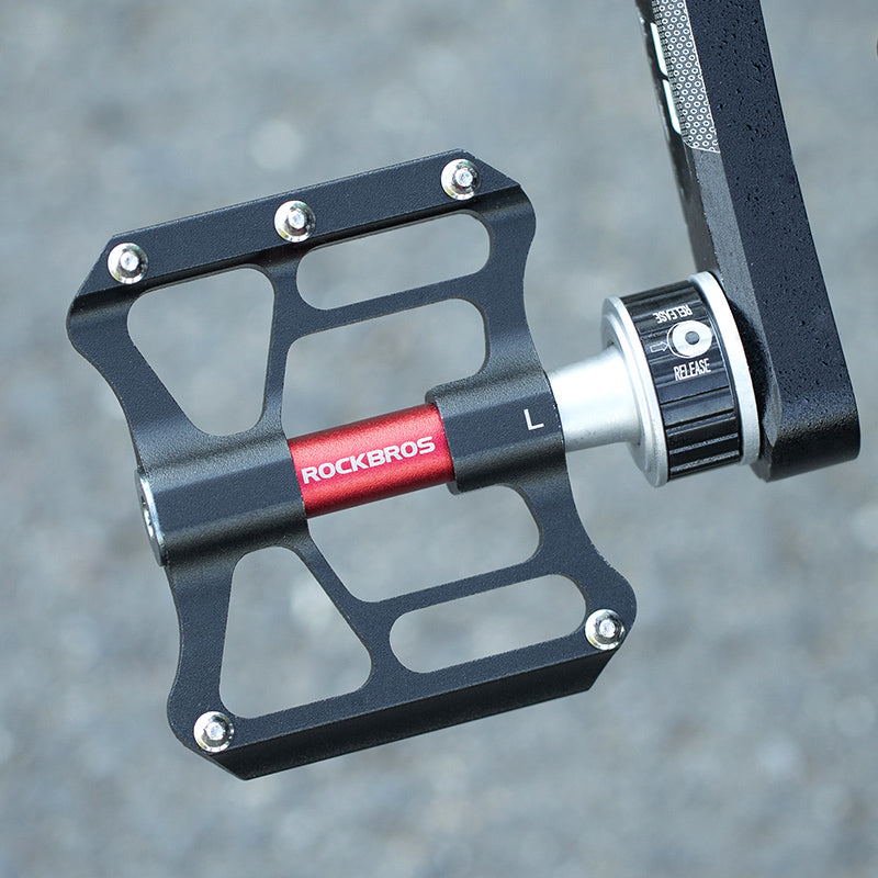 Rockbros aluminum alloy ultra-light quick release bicycle pedal CNC Aluminum Quick Release Pedals 