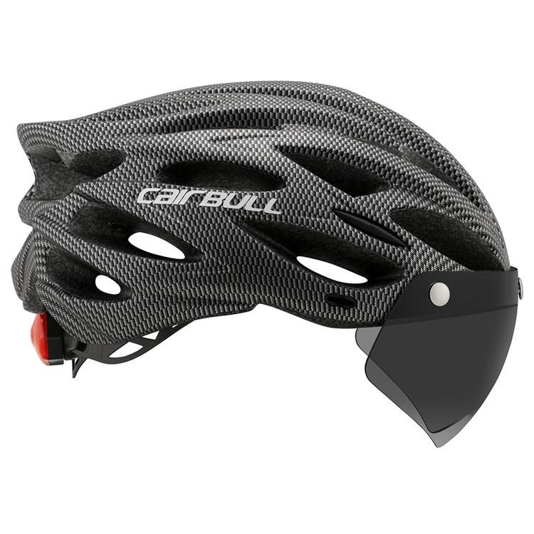 Cairbull ALLROAD Adult All road Bike Helmet Rear LED Light Magnetic Sun Visor
