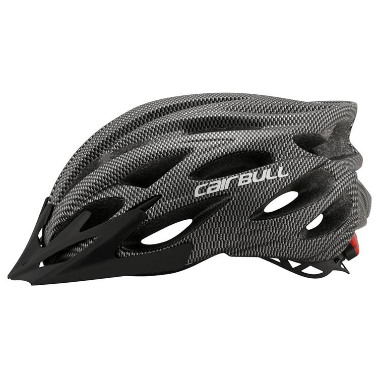 Cairbull ALLROAD 公路山地單車頭盔 磁吸風鏡 LED燈 炭纖灰 Adult All road Bike Helmet Rear LED Light Magnetic Sun Visor