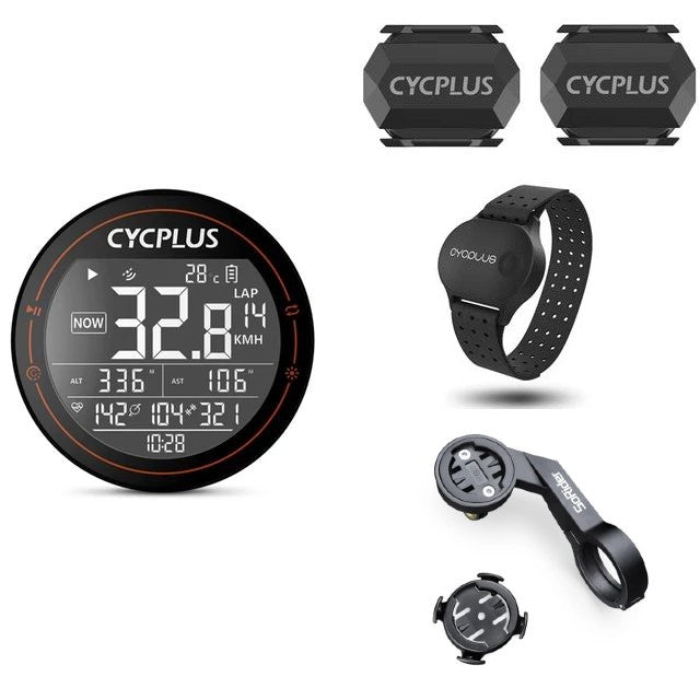 Cycplus M2單車碼錶 踏頻/速度感應器 心率手臂帶套裝 Bike Computer Speed/ Cadence HRM Bundle