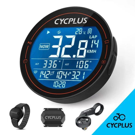 Cycplus M2 ordinateur de vélo capteur de cadence/vitesse ensemble de sangles de bras de fréquence cardiaque
