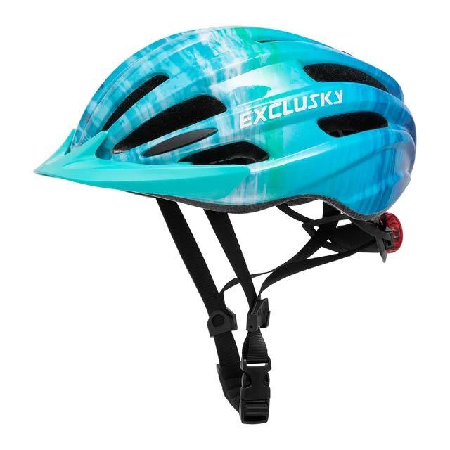 exclusky fahrradhelm Exclusky 兒童青少年單車頭盔 附尾燈 可拆式防曬檔 – SuperBiker