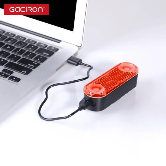 Gaciron W12B Reflective Bike Tail Light Smart Brake Waterproof USB Rechargeable Bike Reflector Tail LED Light