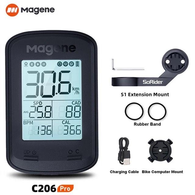 Ordinateur de vélo sans fil Magene C206 Pro Compteur intelligent Ordinateur de vélo sans fil