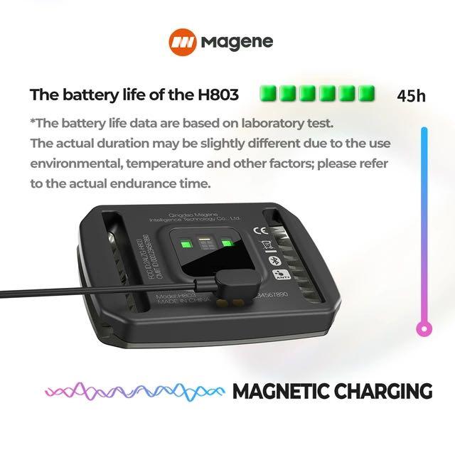 Magene H803 心率臂帶 感應器 藍牙連接 防水功能 可連接ANT+